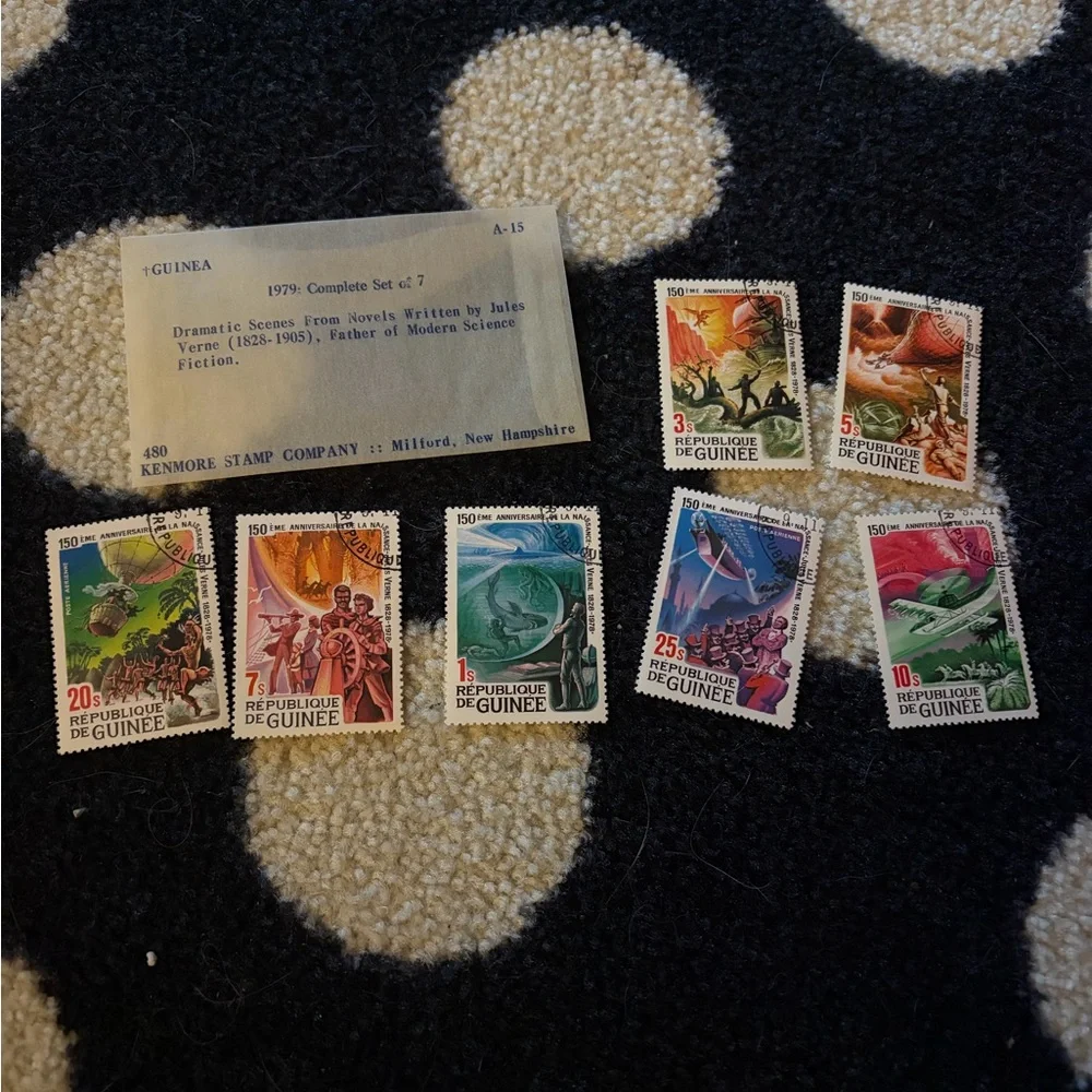 Vintage mint Guinea postage stamps